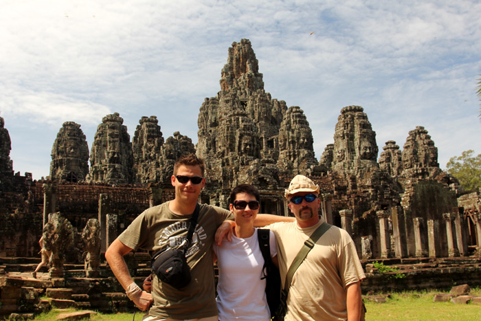 Angkor Thom - Michal, Petra Š. a Harry
